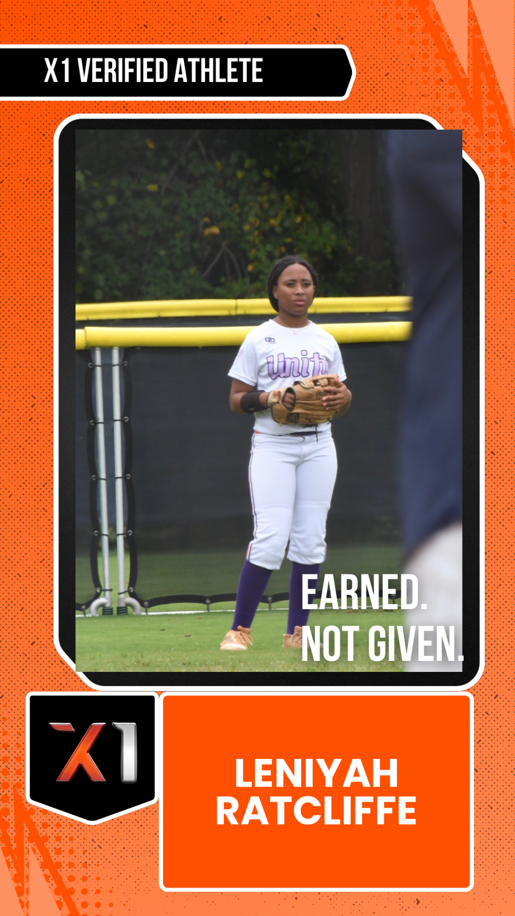 EXACT X1 player card for LeNiyah Ratcliffe