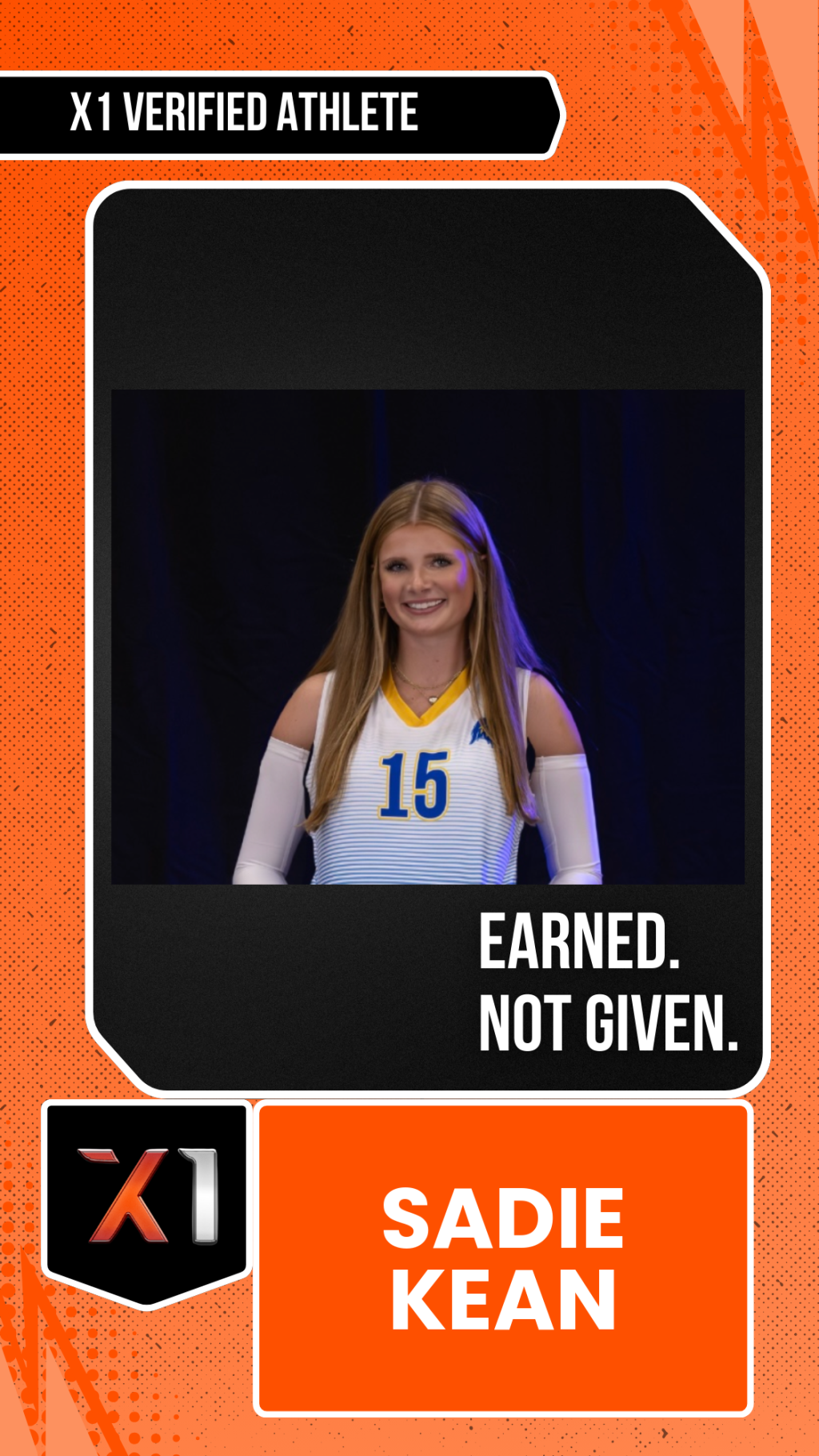 EXACT X1 player card for Sadie Kean