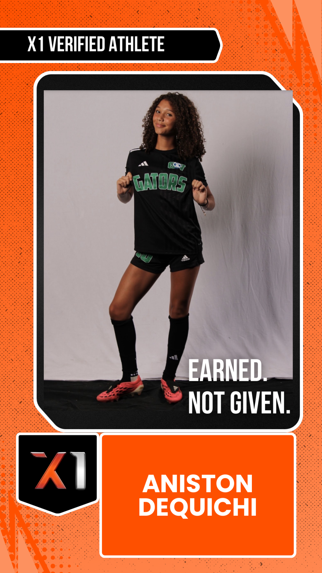EXACT X1 player card for Aniston DeQuichi