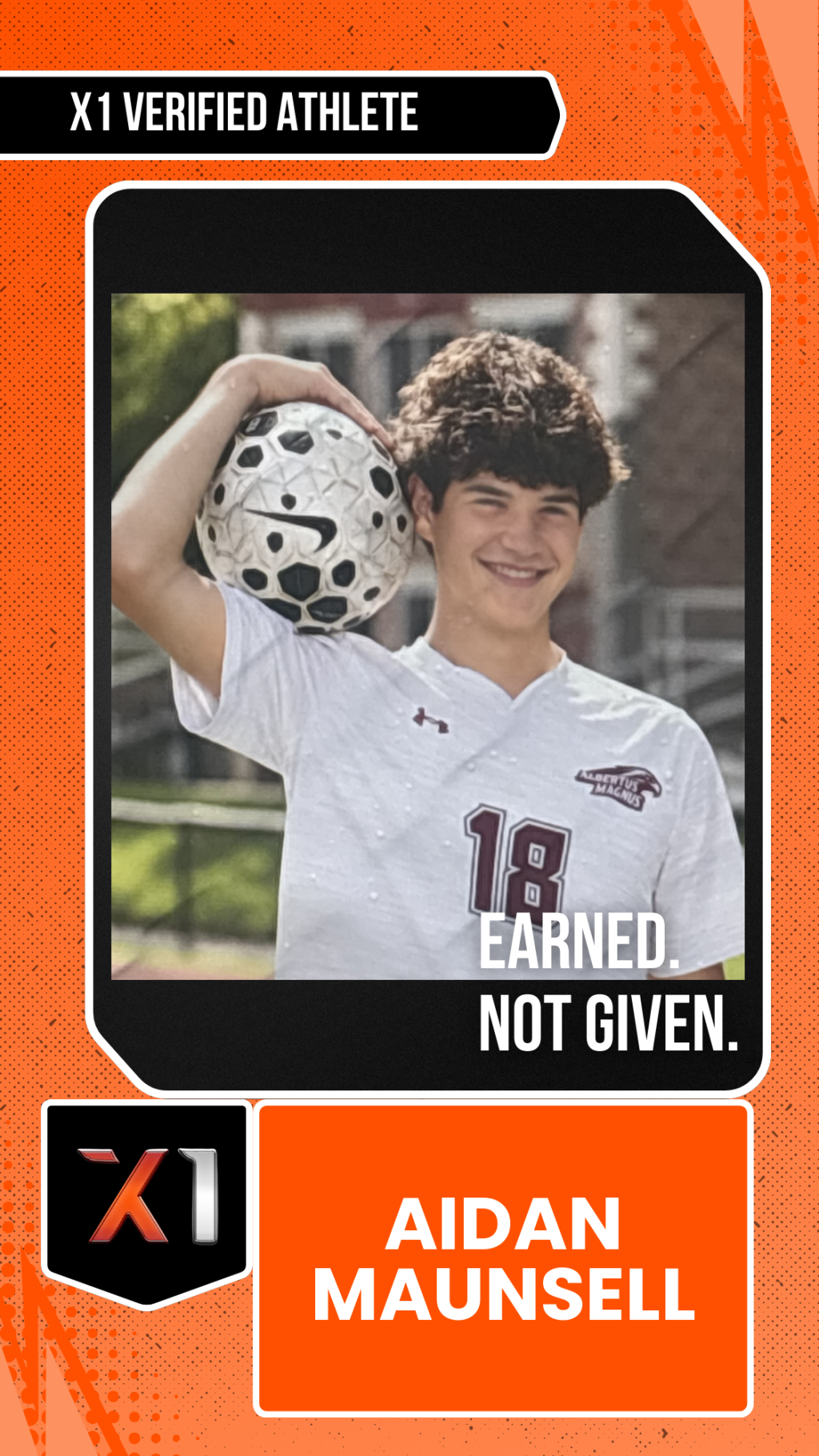 EXACT X1 player card for Aidan Maunsell