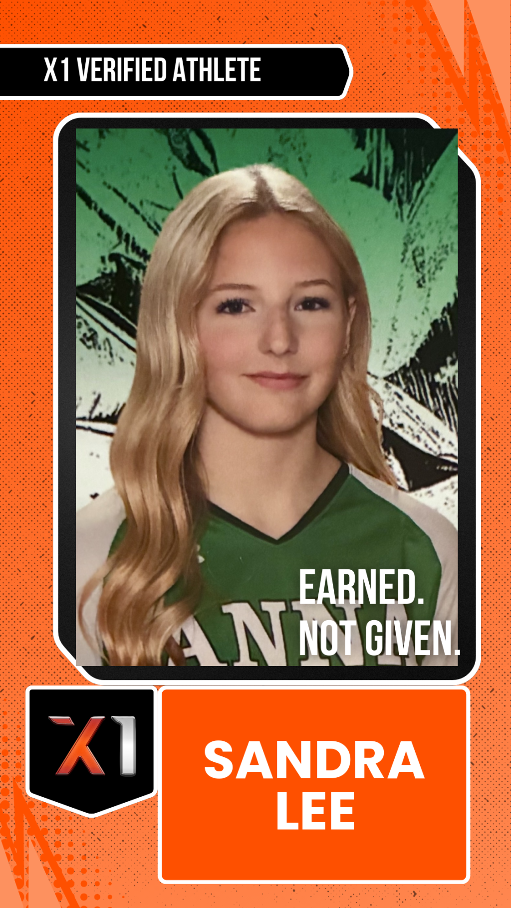 EXACT X1 player card for Sandra Lee