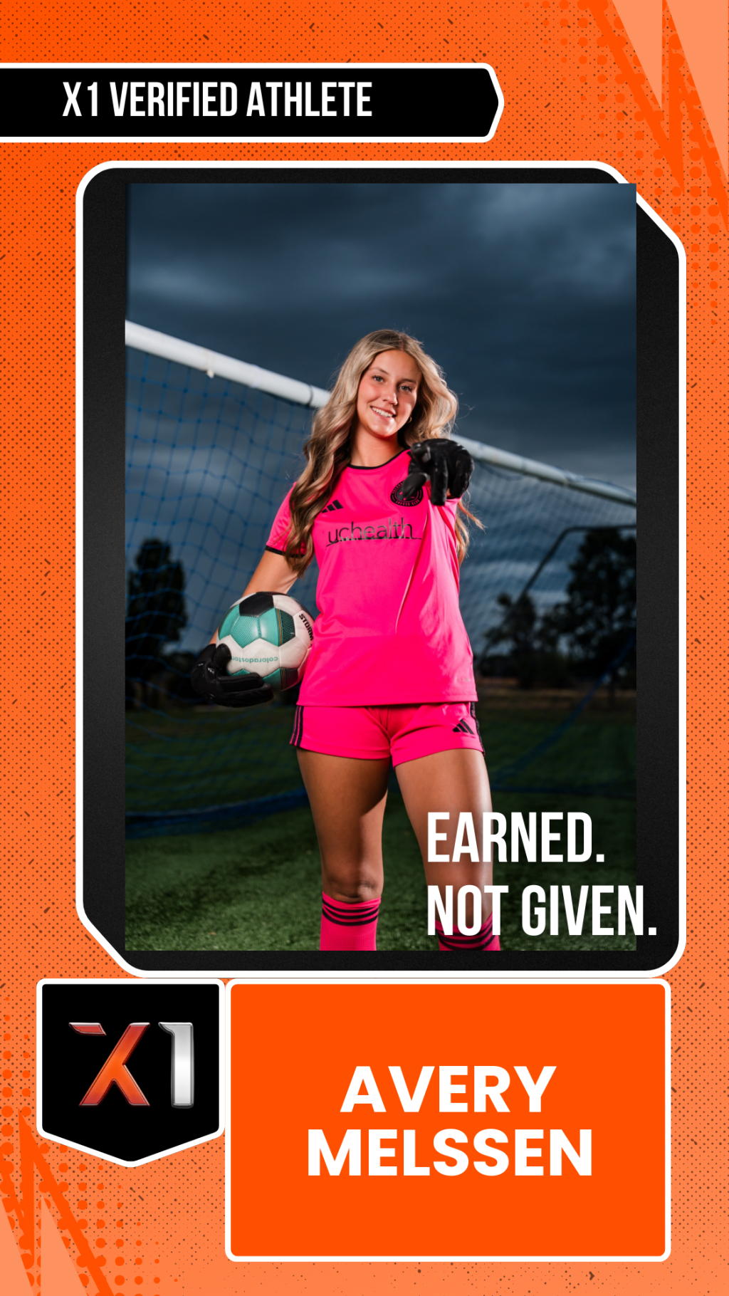 EXACT X1 player card for Avery Melssen