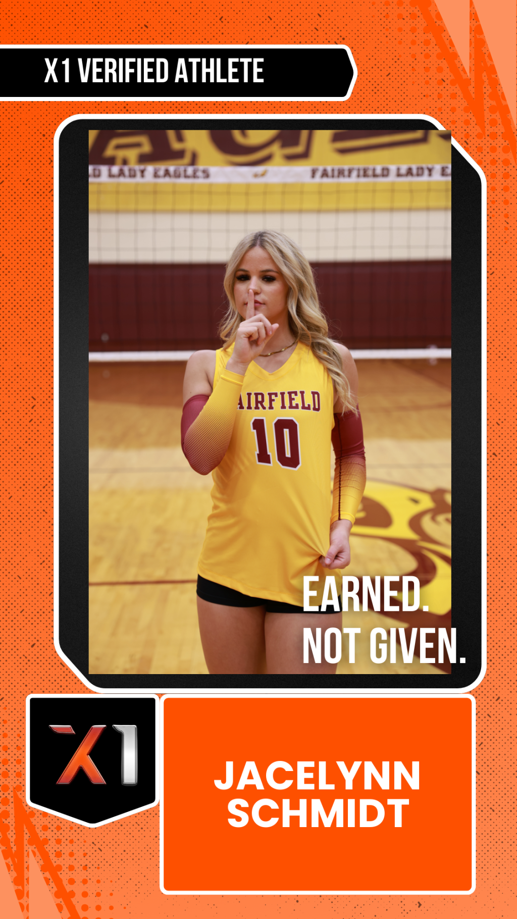 EXACT X1 player card for Jacelynn Schmidt