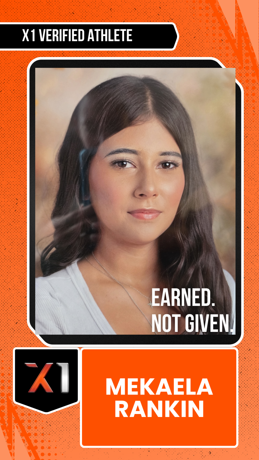 EXACT X1 player card for Mekaela Rankin