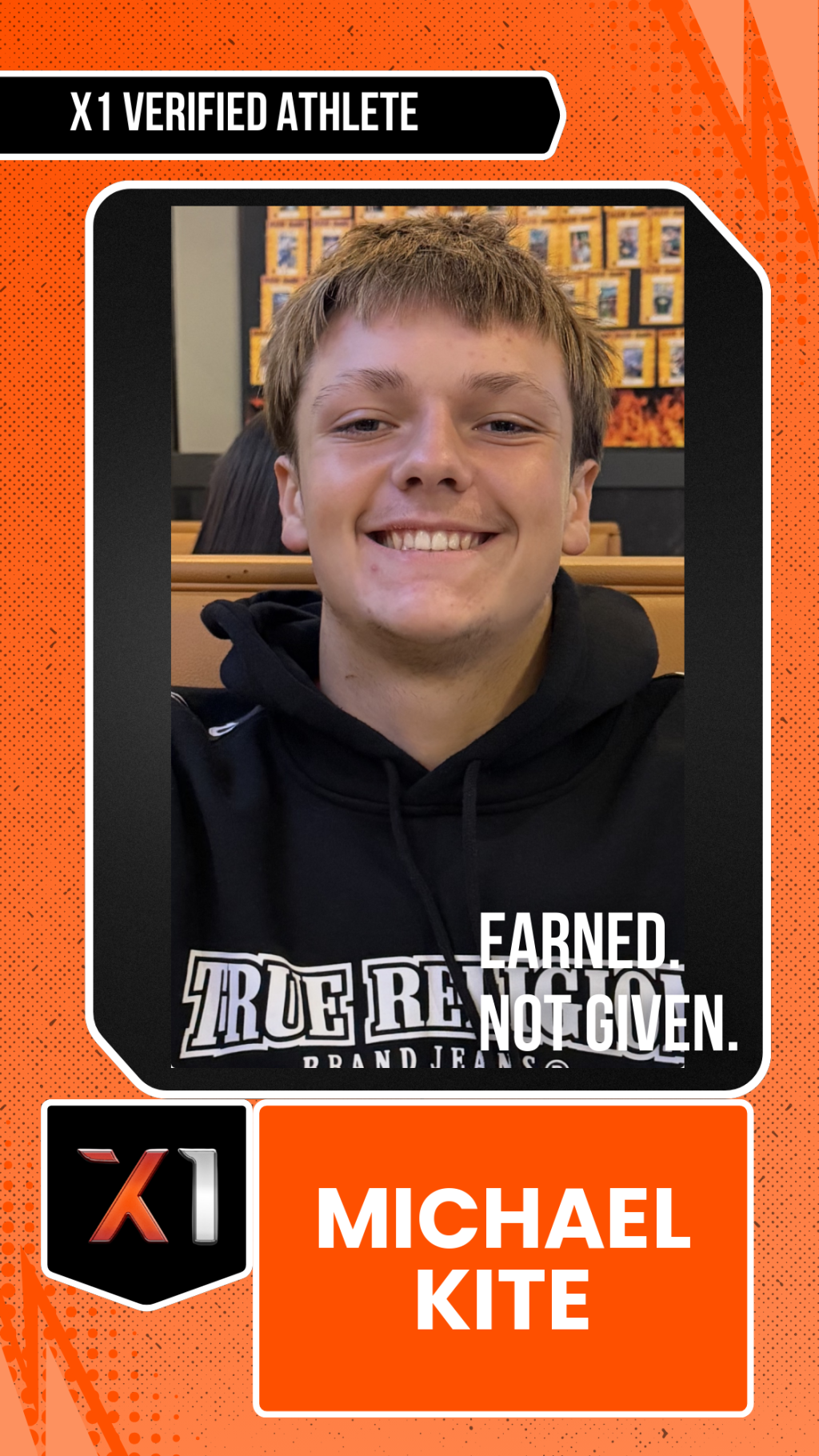 EXACT X1 player card for Michael Kite