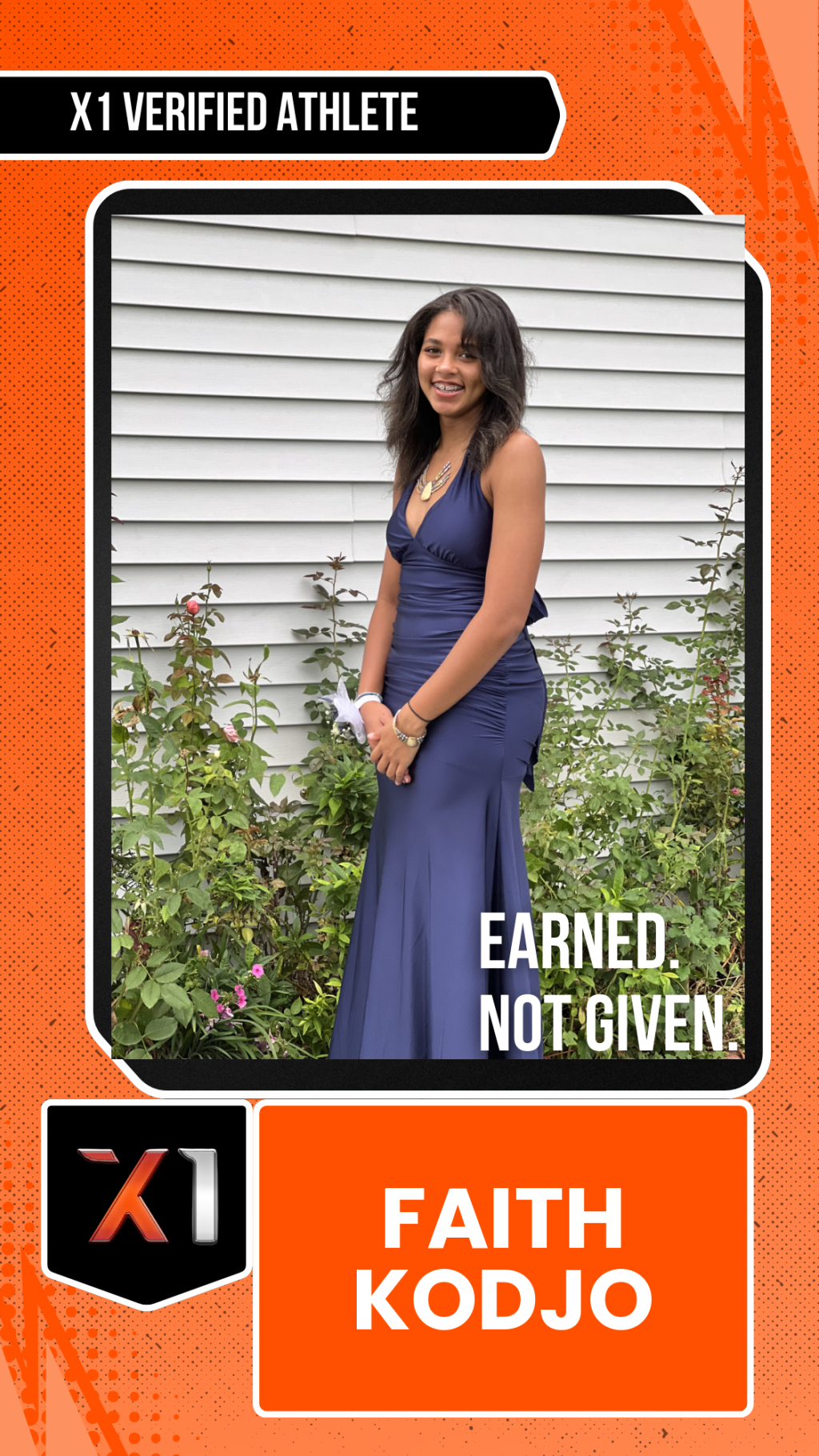 EXACT X1 player card for Faith Kodjo