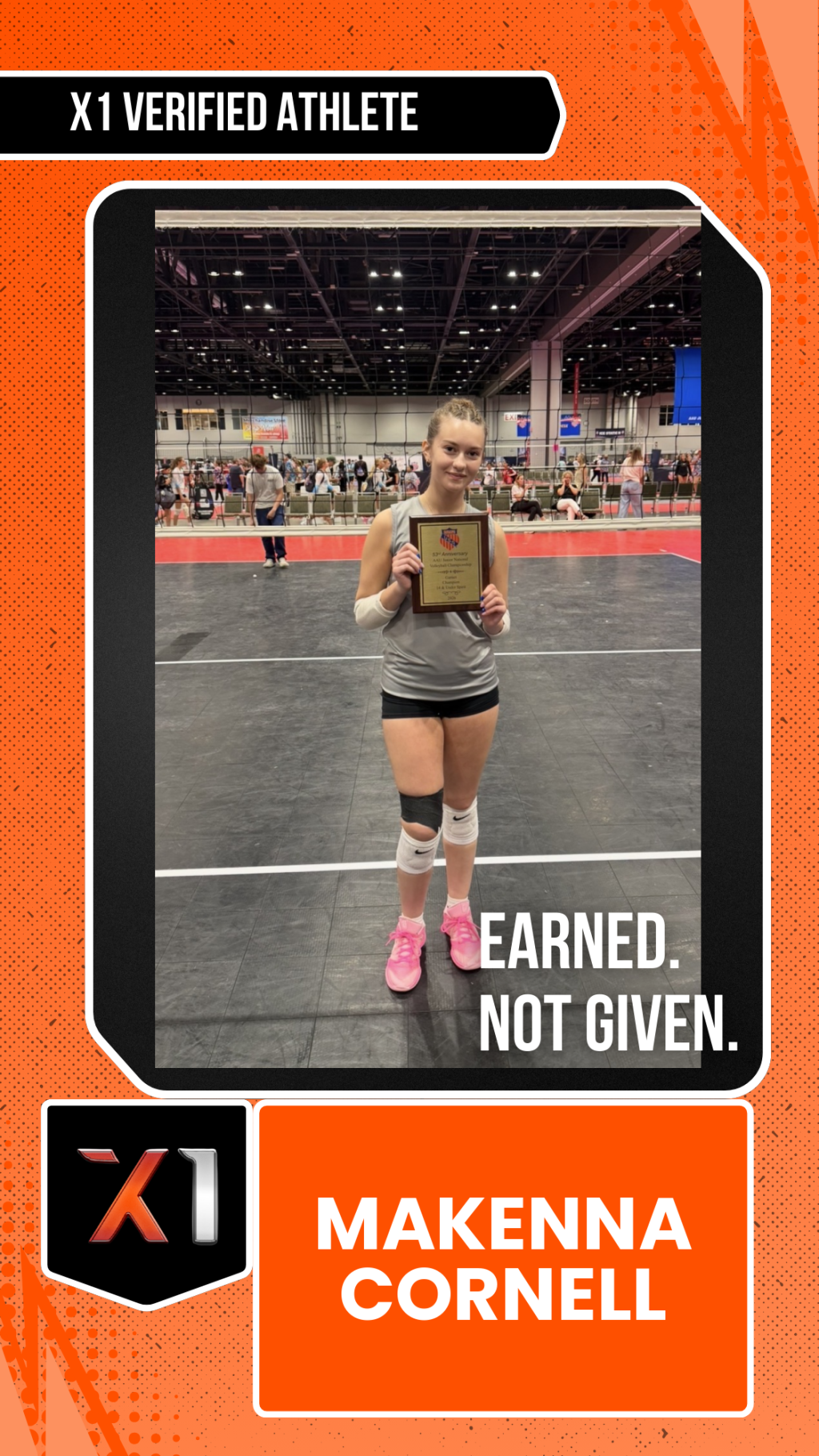 EXACT X1 player card for Makenna Cornell