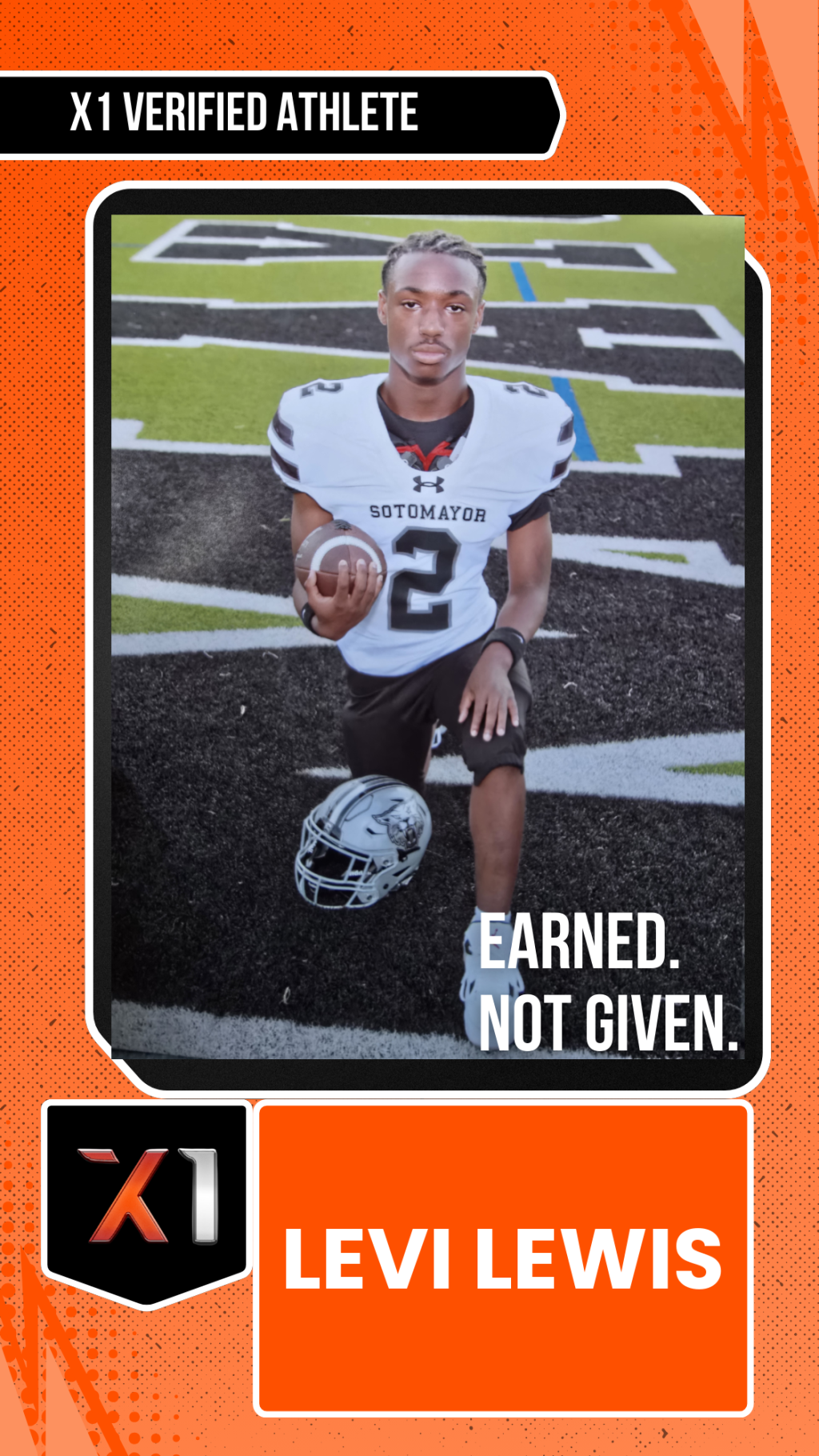 EXACT X1 player card for Levi Lewis