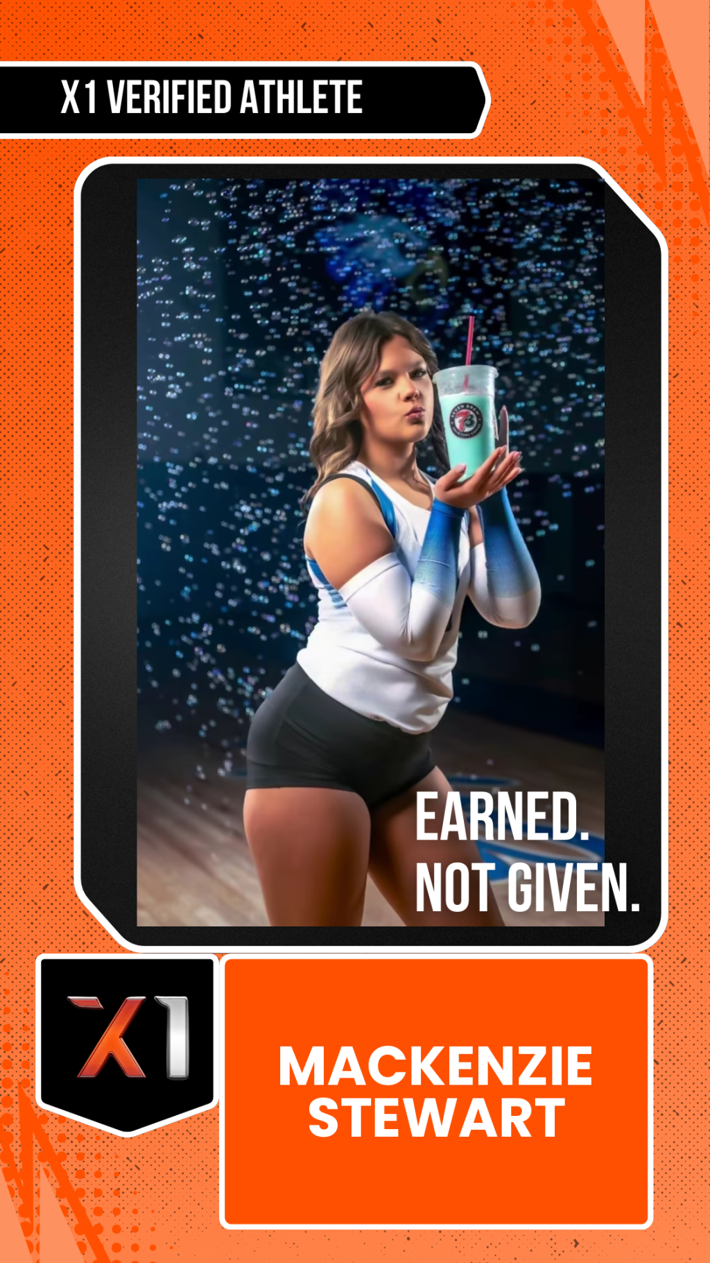 EXACT X1 player card for MacKenzie Stewart
