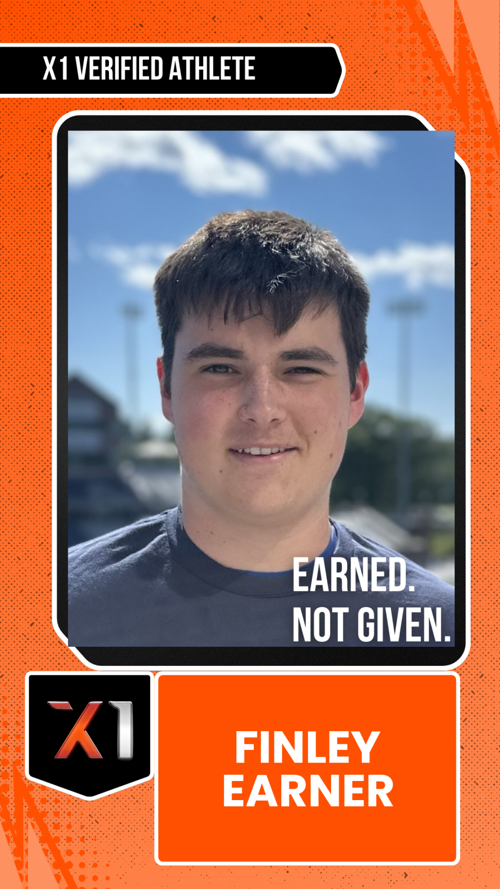 EXACT X1 player card for Finley Earner