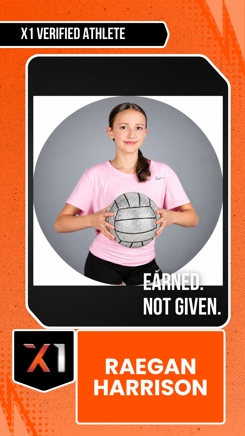 EXACT X1 player card for Raegan Harrison