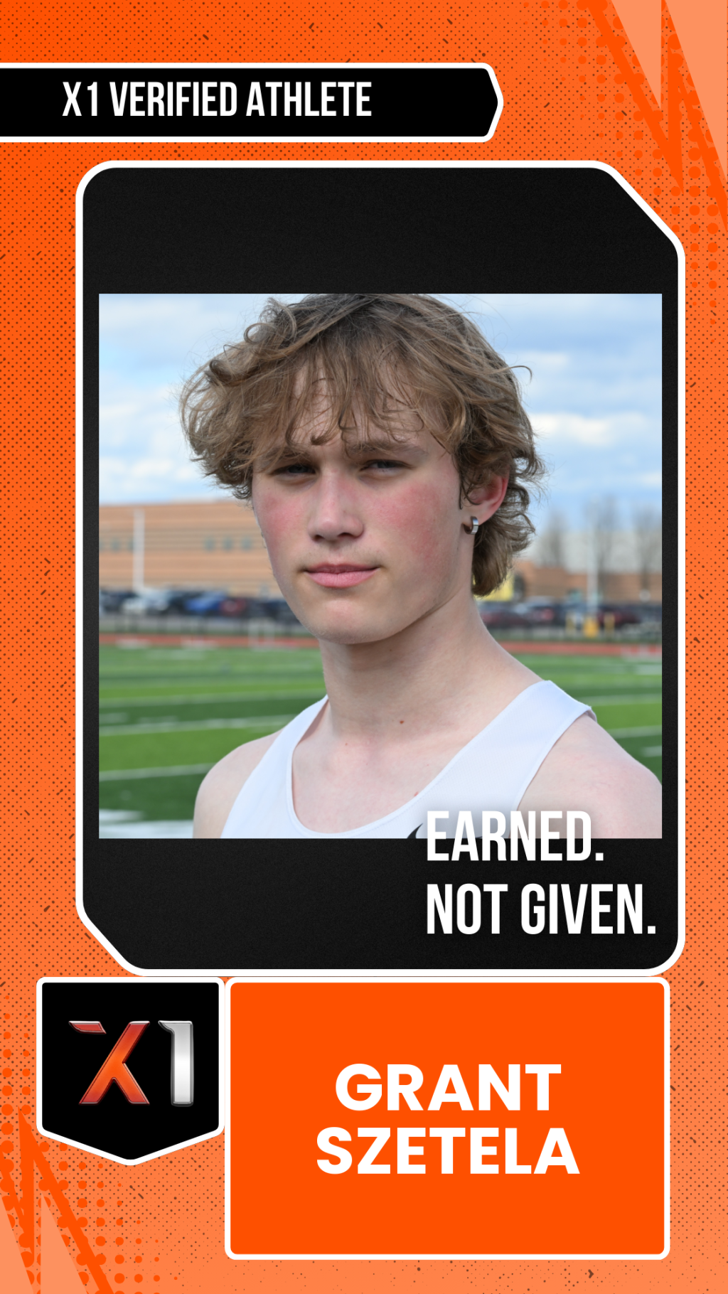 EXACT X1 player card for Grant Szetela