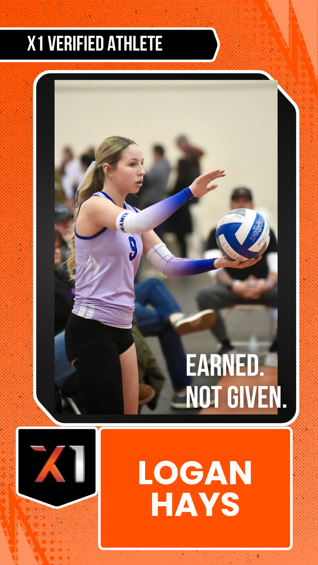 EXACT X1 player card for Logan Hays