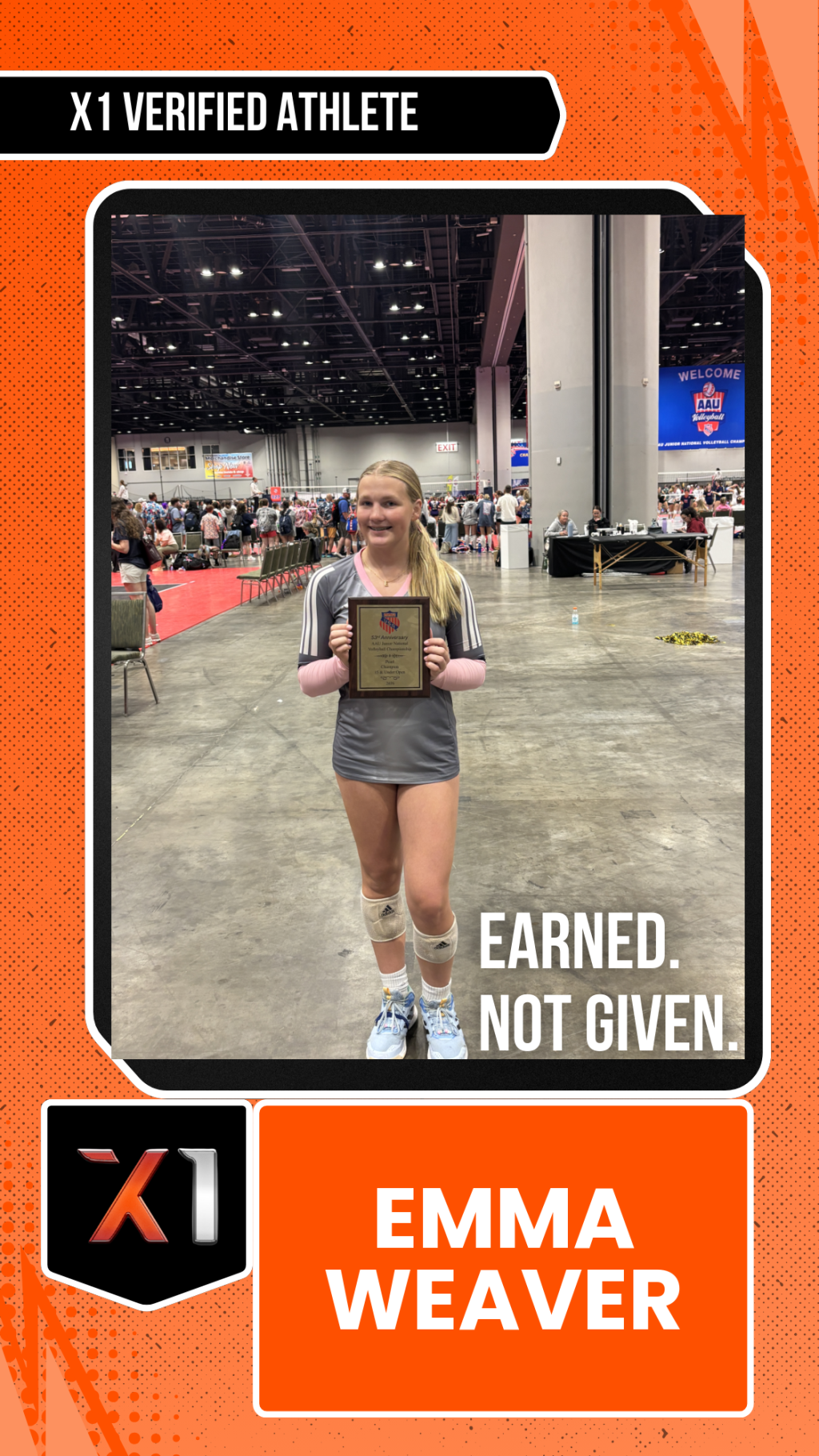 EXACT X1 player card for Emma Weaver