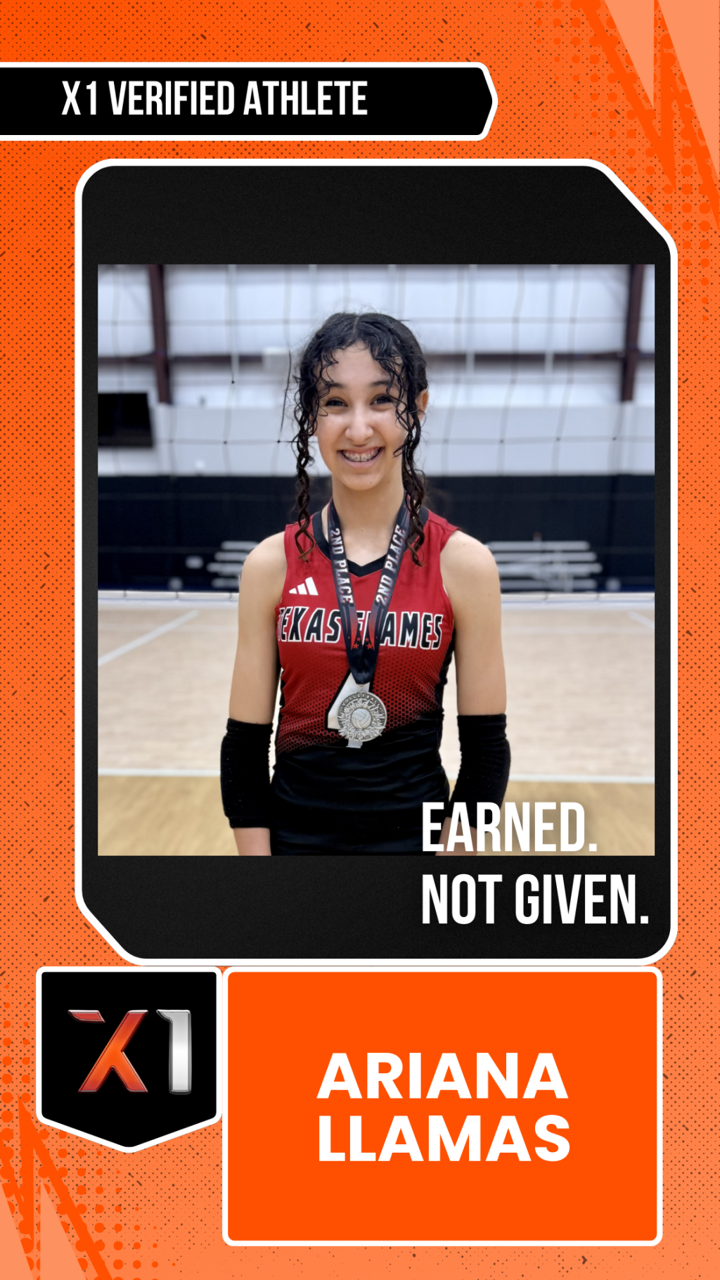 EXACT X1 player card for Ariana Llamas
