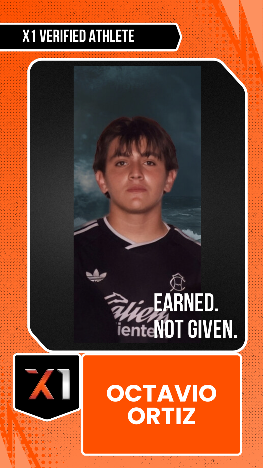 EXACT X1 player card for Octavio Ortiz
