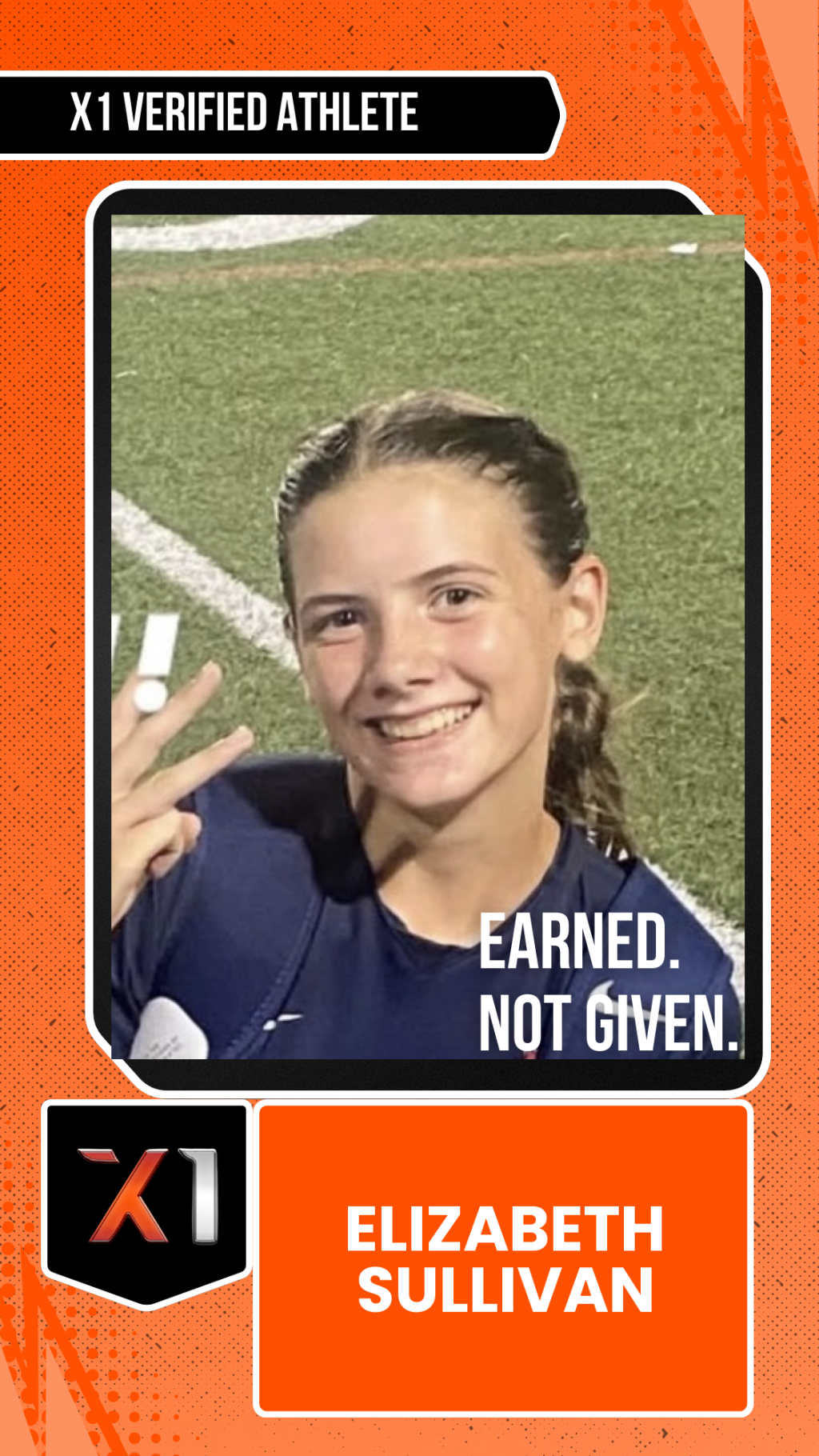 EXACT X1 player card for Elizabeth Sullivan