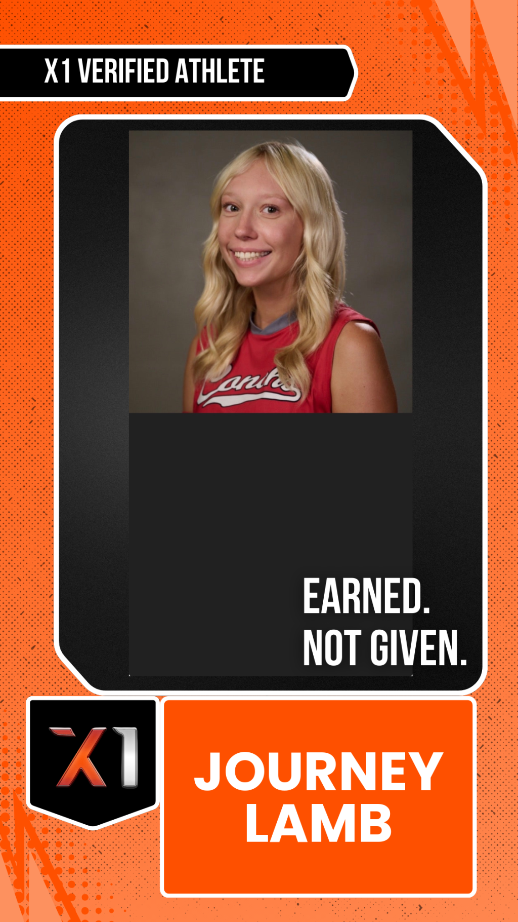 EXACT X1 player card for Journey Lamb