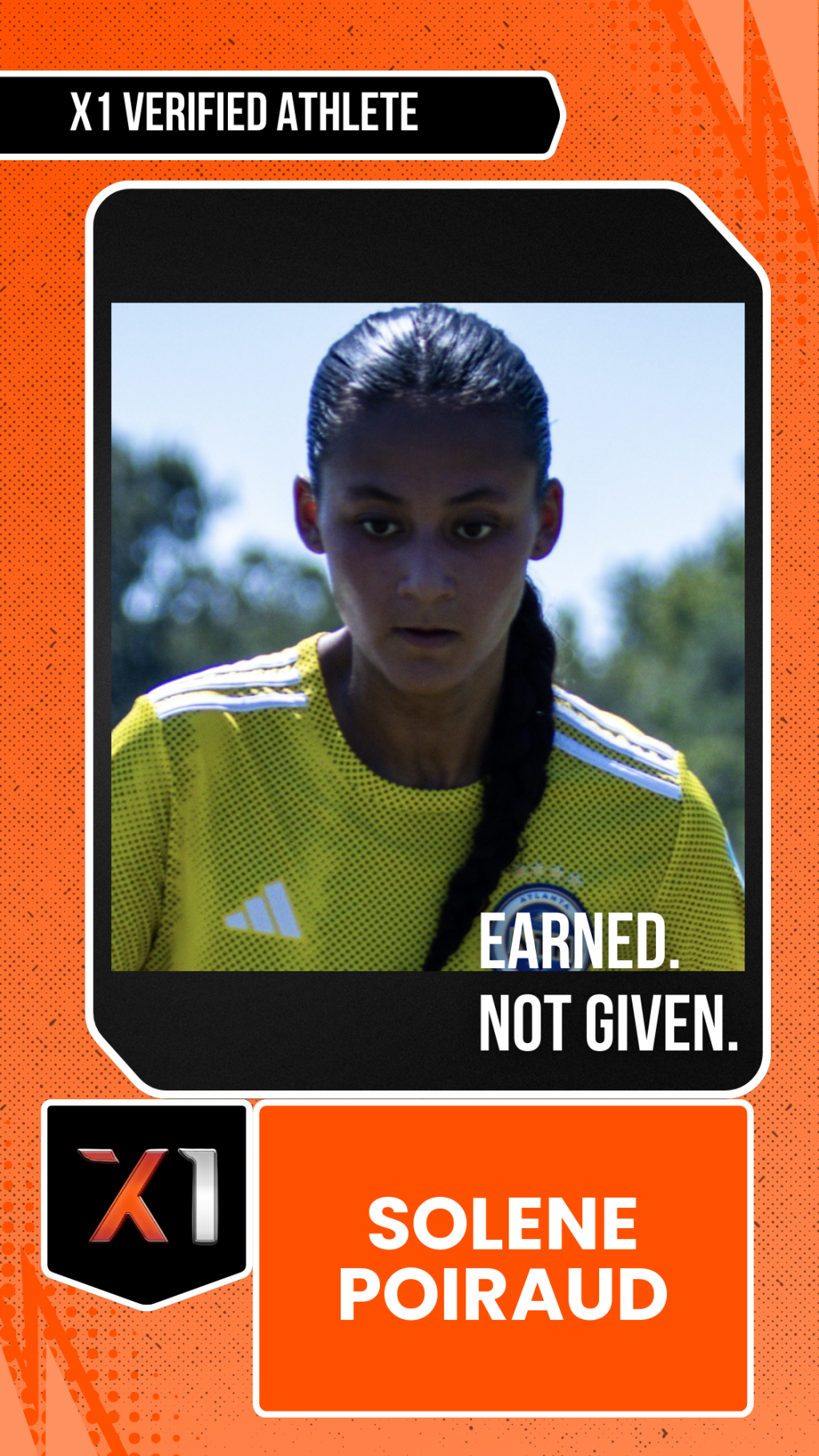 EXACT X1 player card for Solene Poiraud