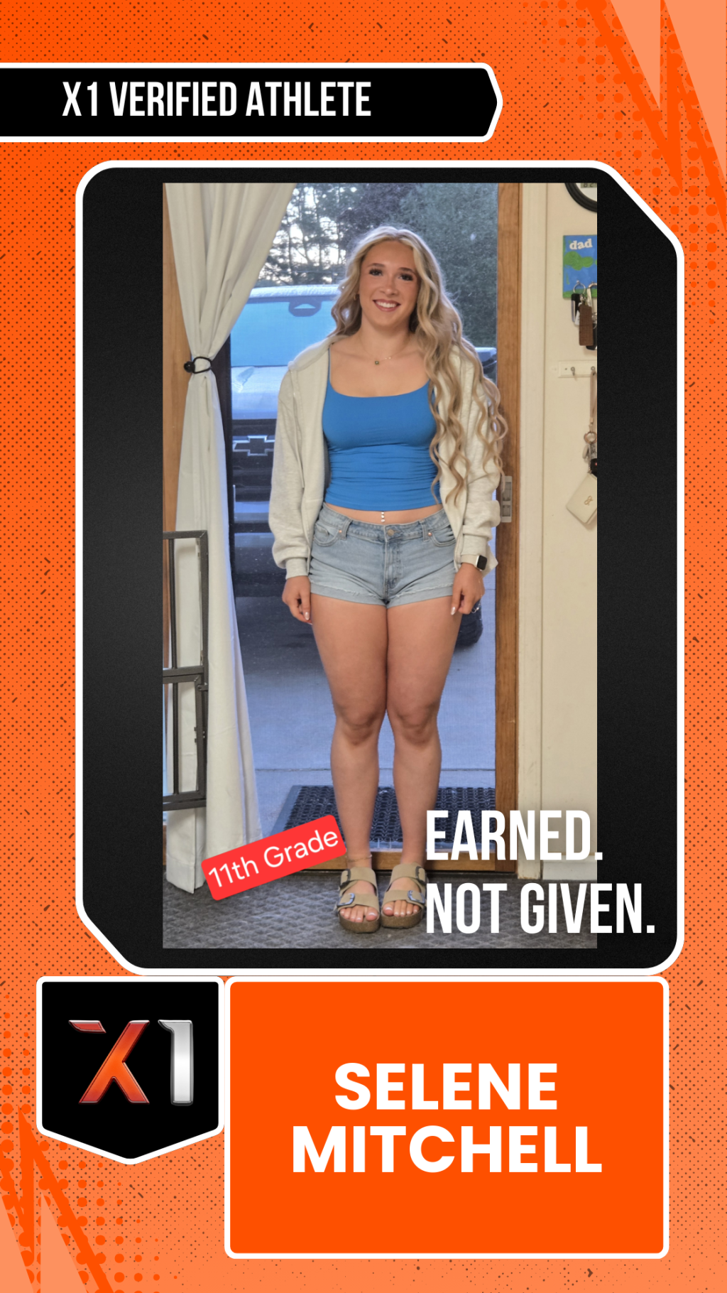 EXACT X1 player card for Selene Mitchell