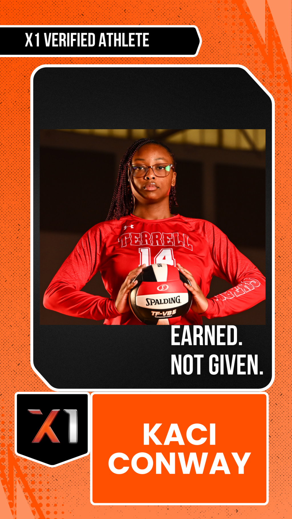 EXACT X1 player card for Kaci Conway