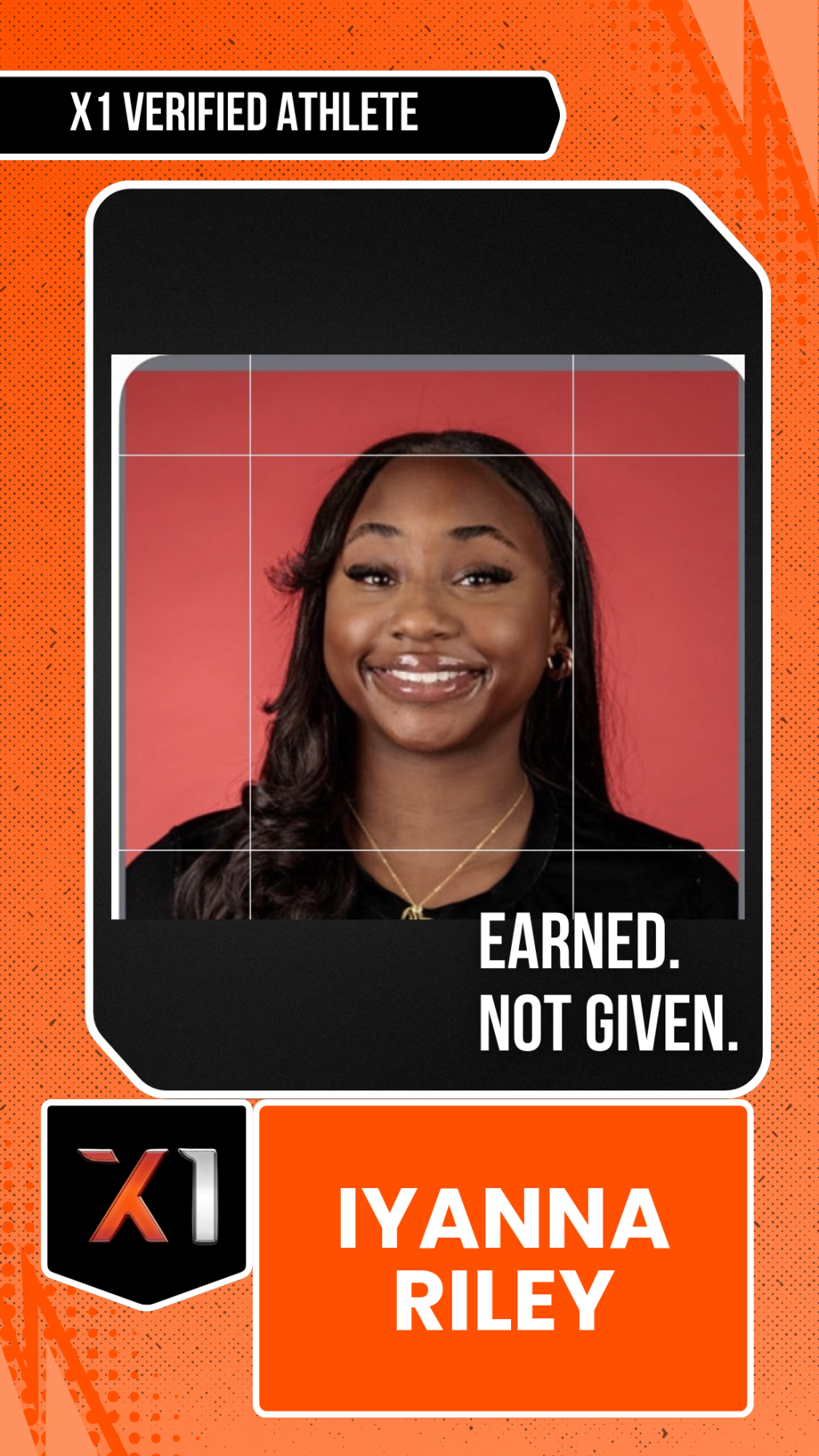EXACT X1 player card for Iyanna Riley