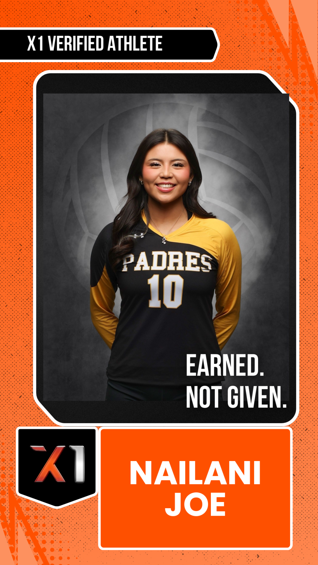 EXACT X1 player card for Nailani Joe
