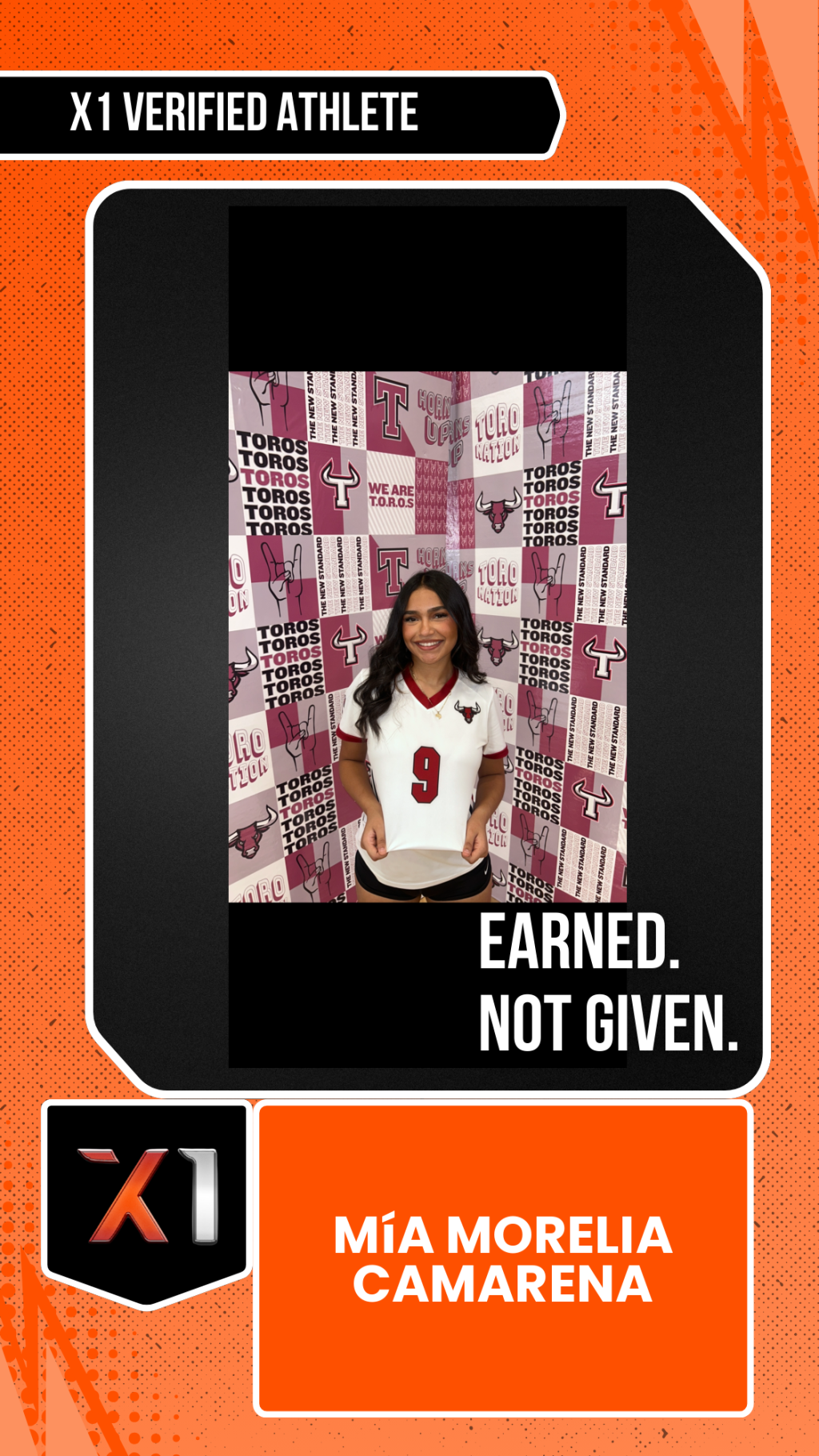 EXACT X1 player card for Mía Morelia Camarena