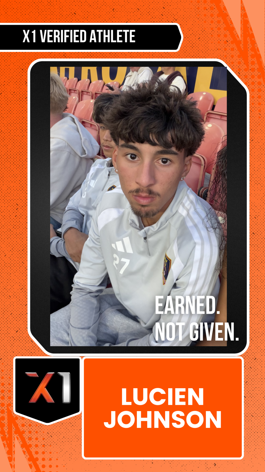 EXACT X1 player card for Lucien Johnson
