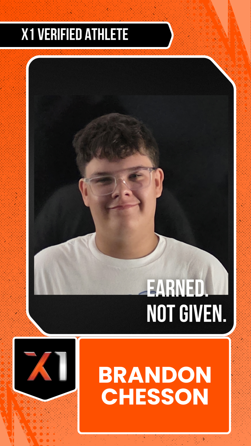 EXACT X1 player card for Brandon Chesson