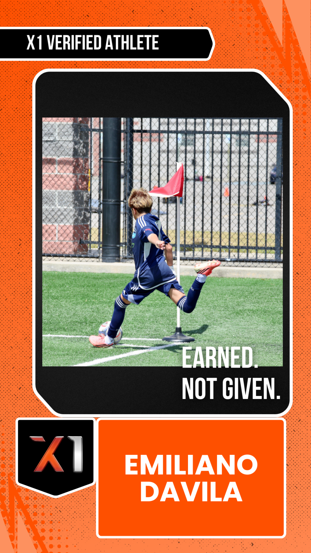 EXACT X1 player card for Emiliano Davila