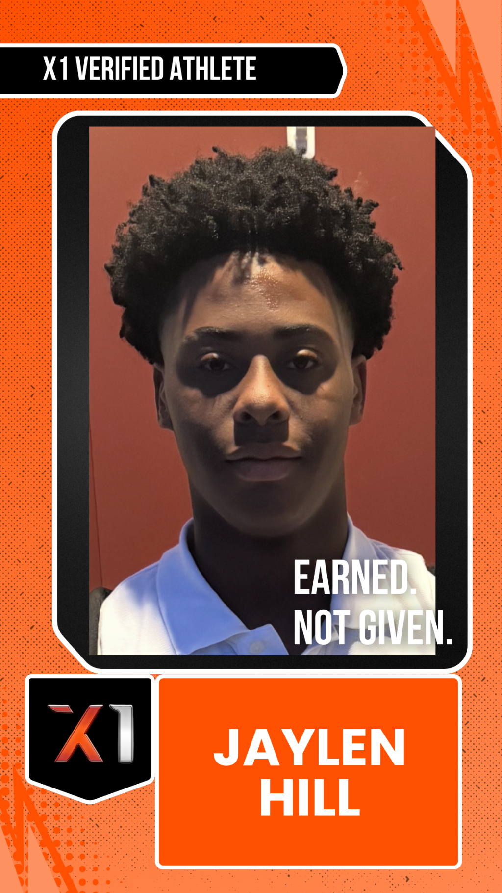 EXACT X1 player card for Jaylen Hill