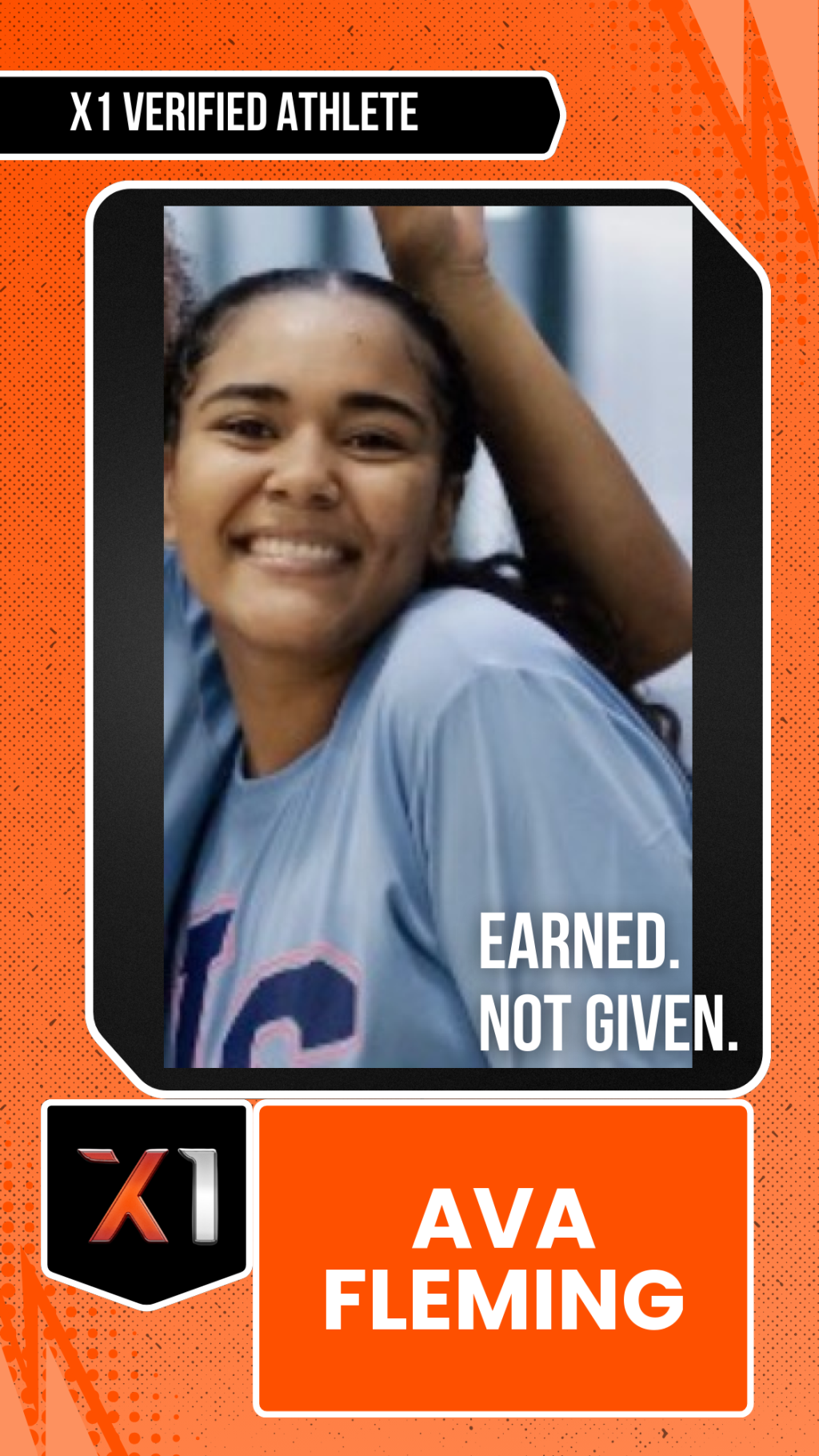 EXACT X1 player card for Ava Fleming