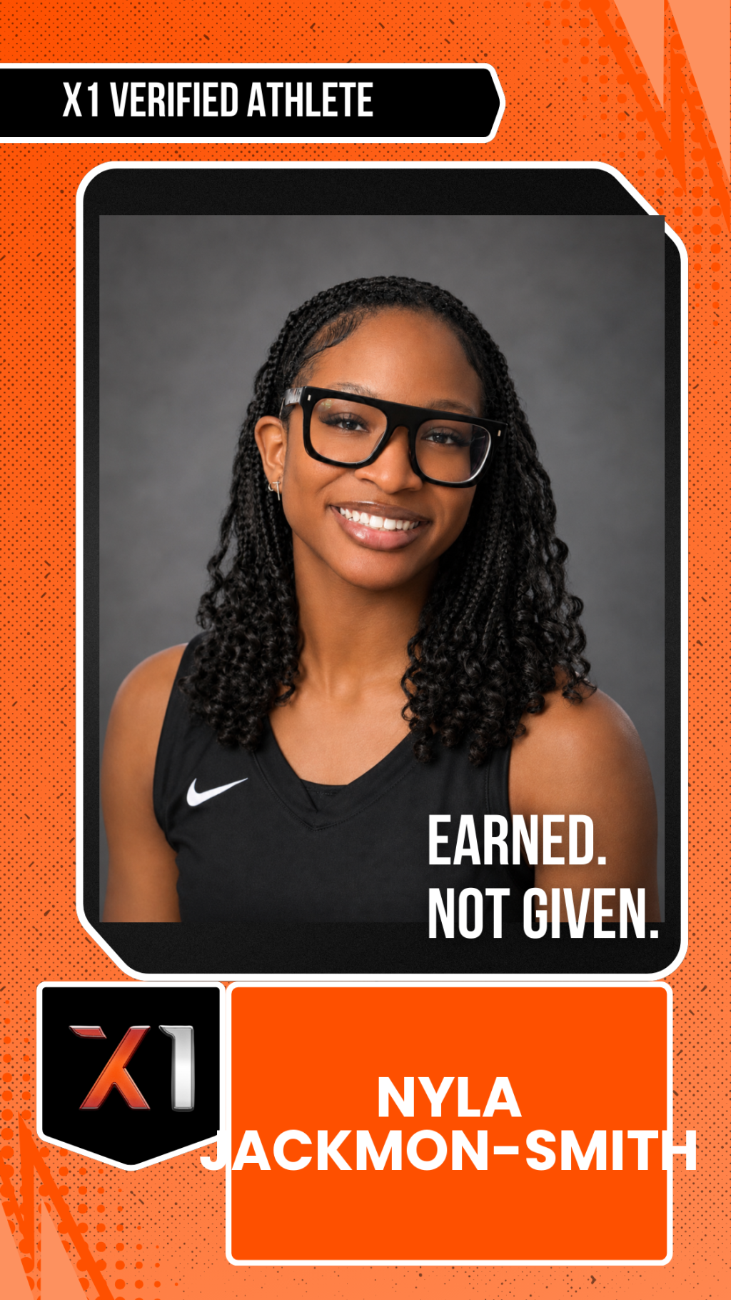EXACT X1 player card for Nyla Jackmon-Smith