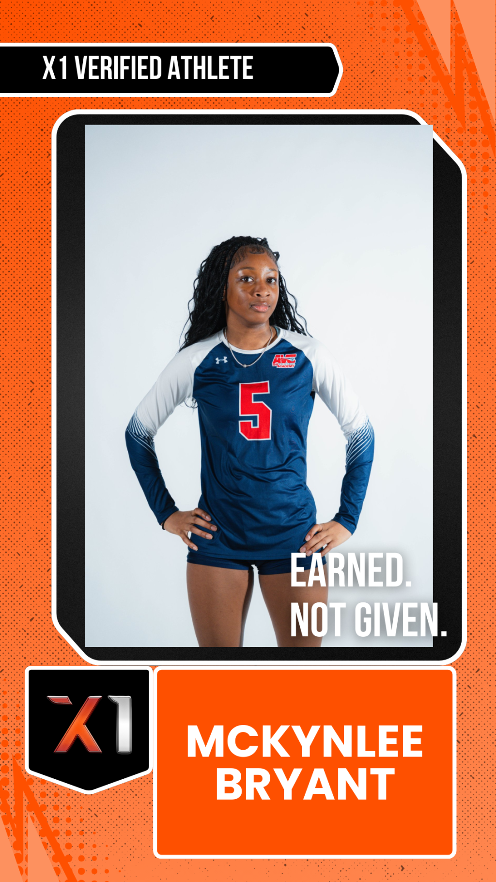 EXACT X1 player card for McKynlee Bryant
