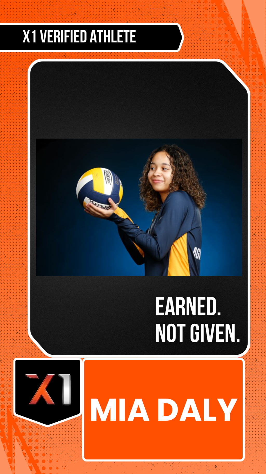 EXACT X1 player card for Mia Daly