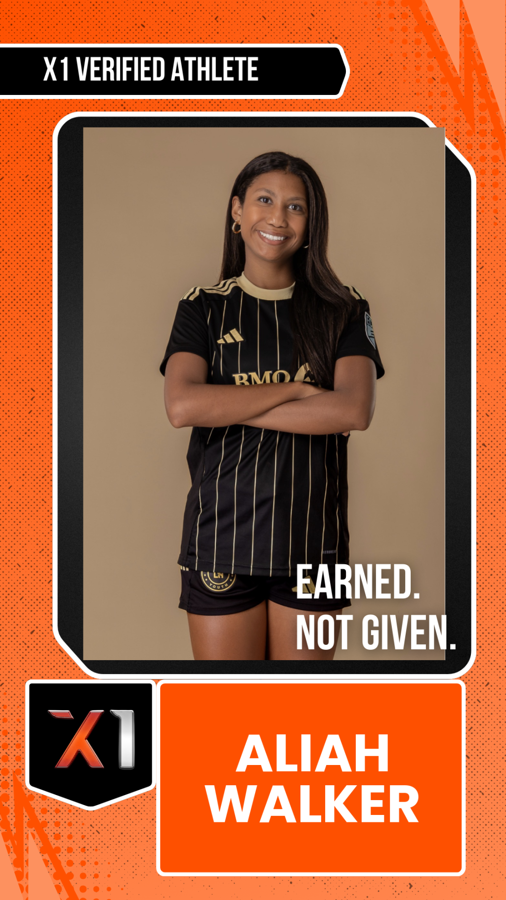EXACT X1 player card for Aliah Walker