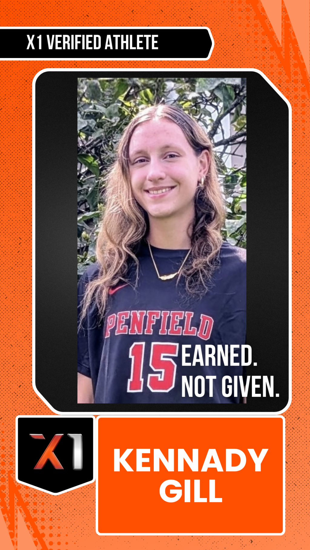 EXACT X1 player card for Kennady Gill