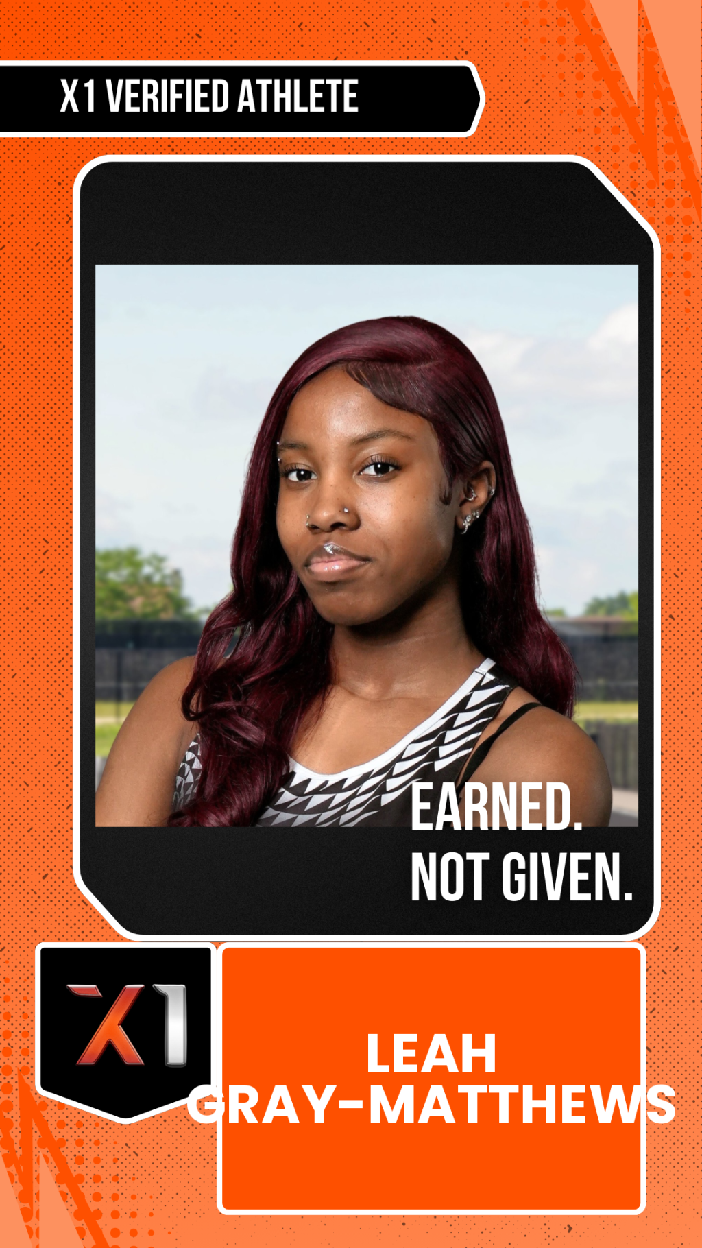 EXACT X1 player card for Leah Gray-Matthews