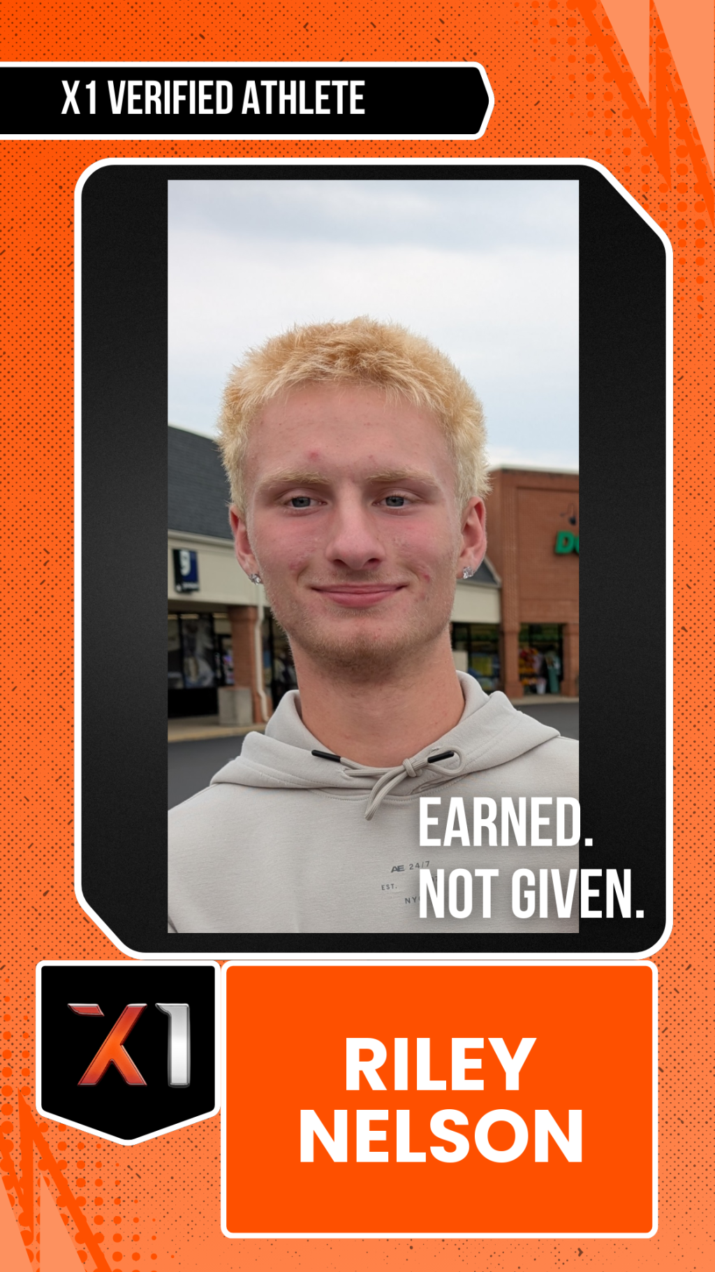EXACT X1 player card for Riley Nelson