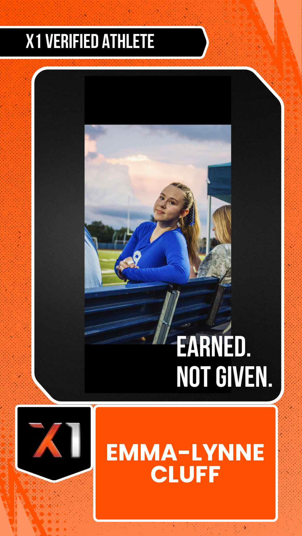 EXACT X1 player card for Emma-Lynne Cluff