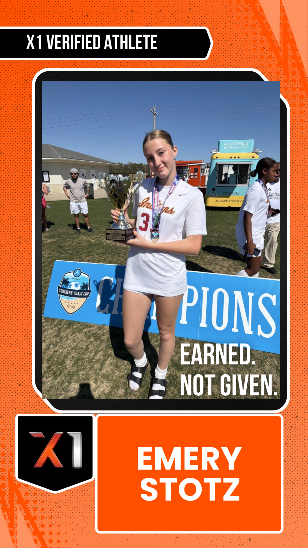 EXACT X1 player card for Emery Stotz