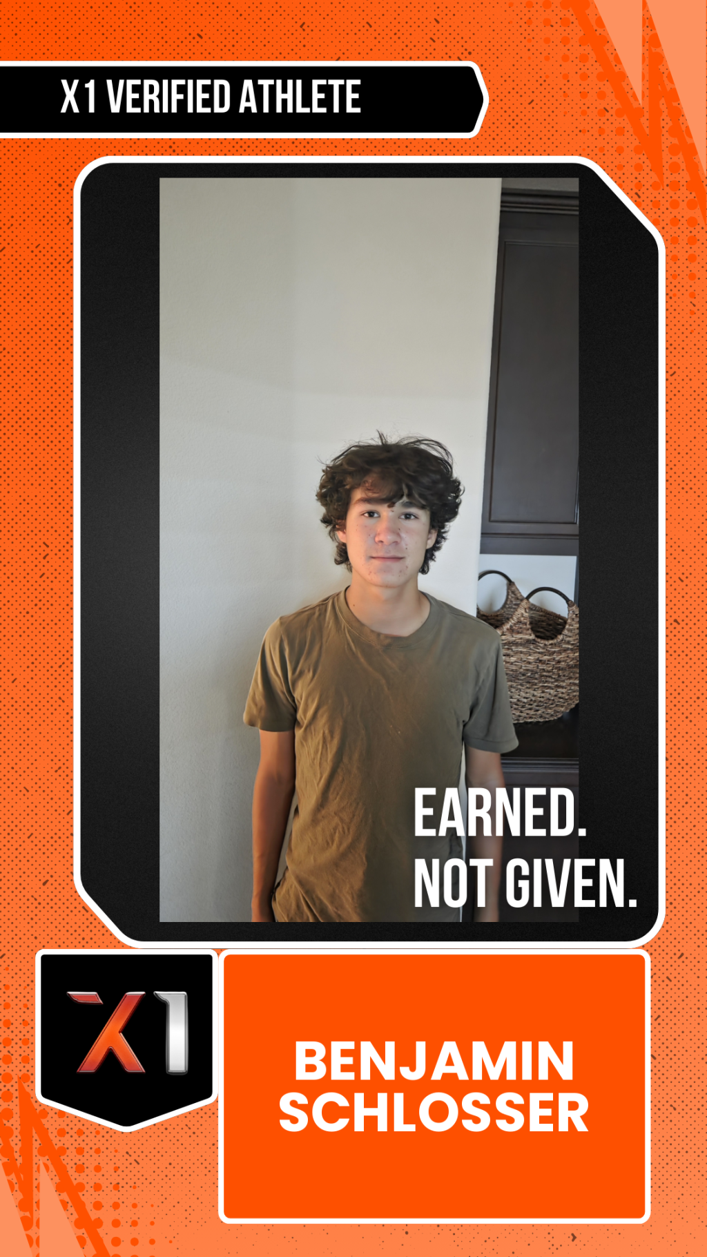 EXACT X1 player card for Benjamin Schlosser