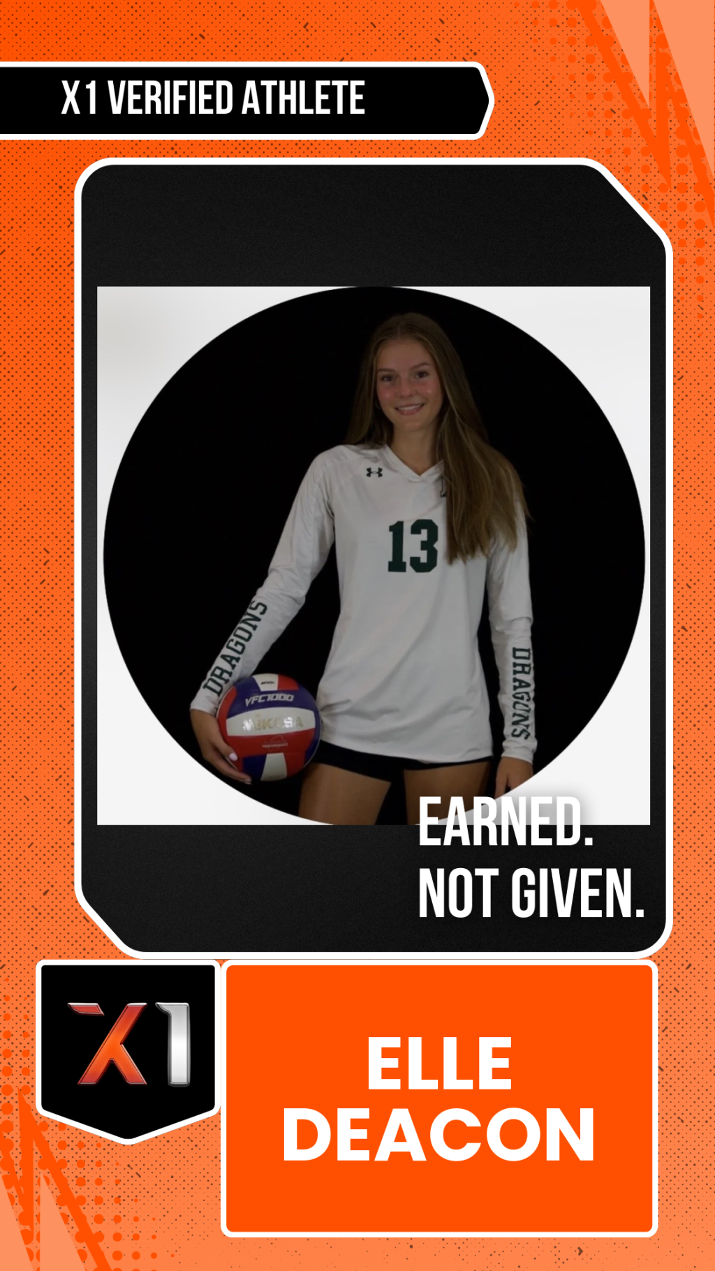 EXACT X1 player card for Elle Deacon