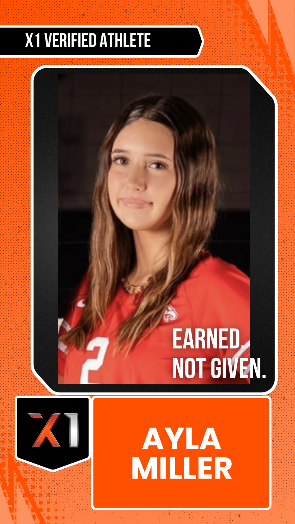 EXACT X1 player card for Ayla Miller
