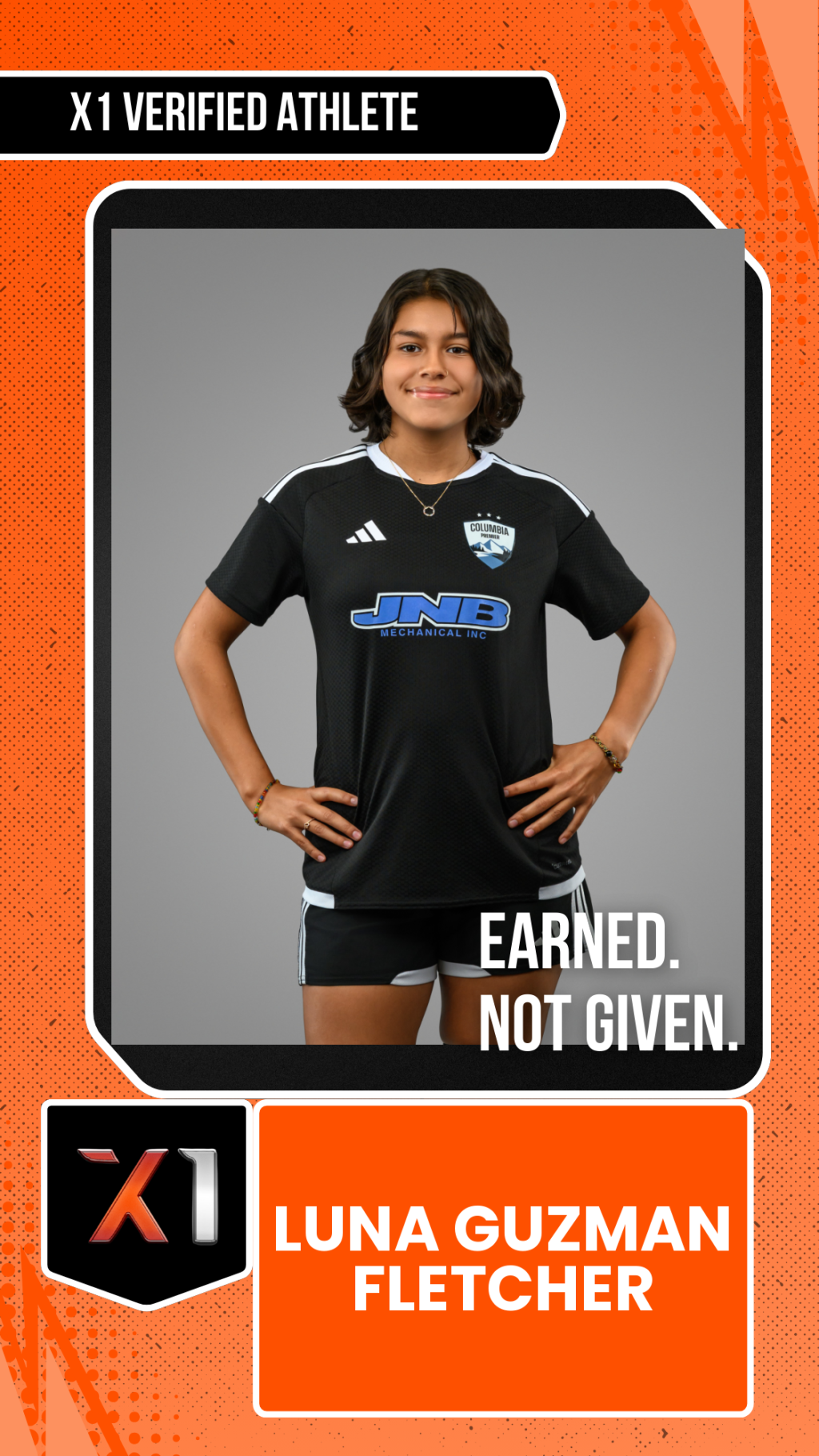 EXACT X1 player card for Luna Guzman Fletcher
