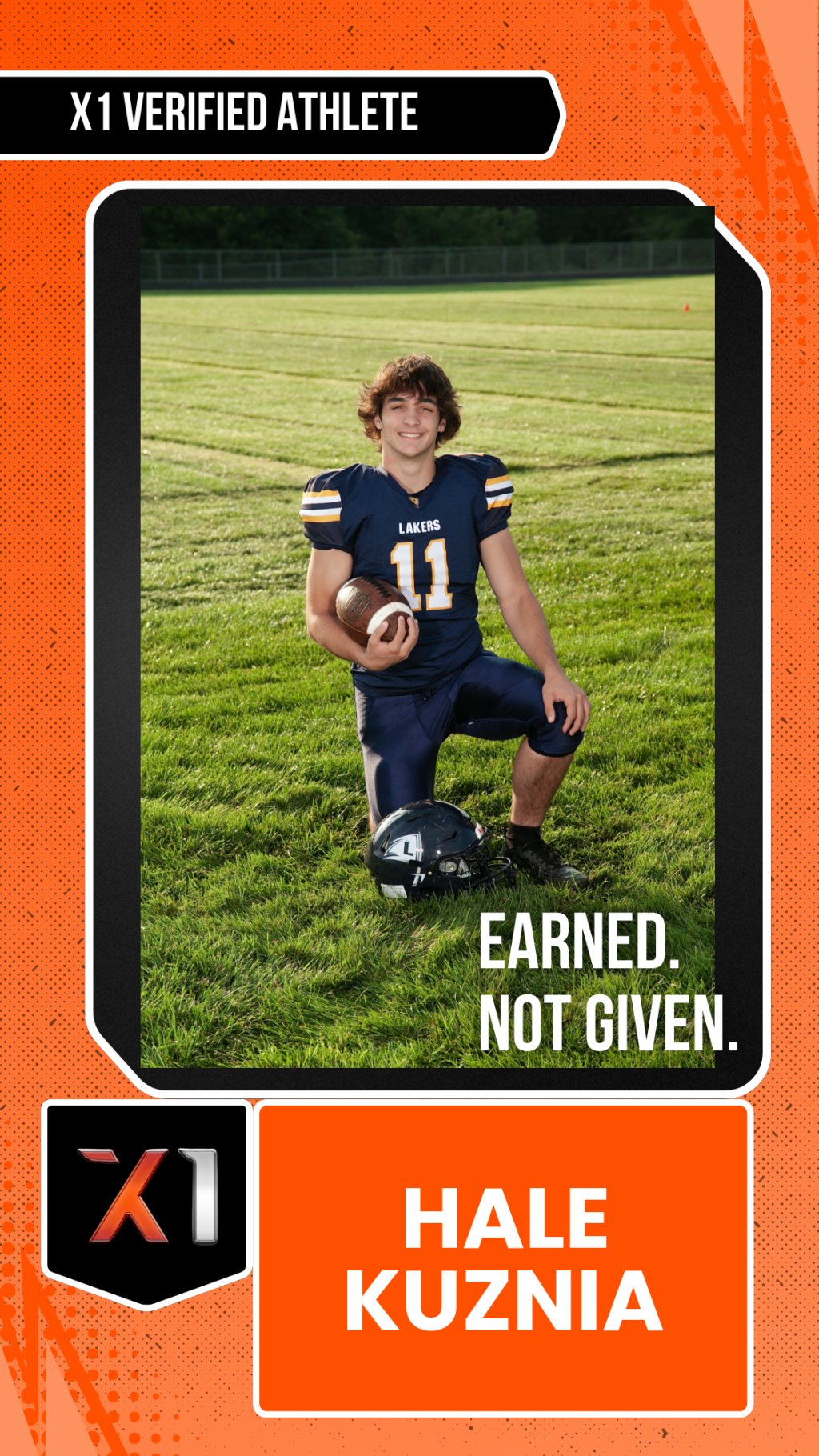 EXACT X1 player card for Hale Kuznia