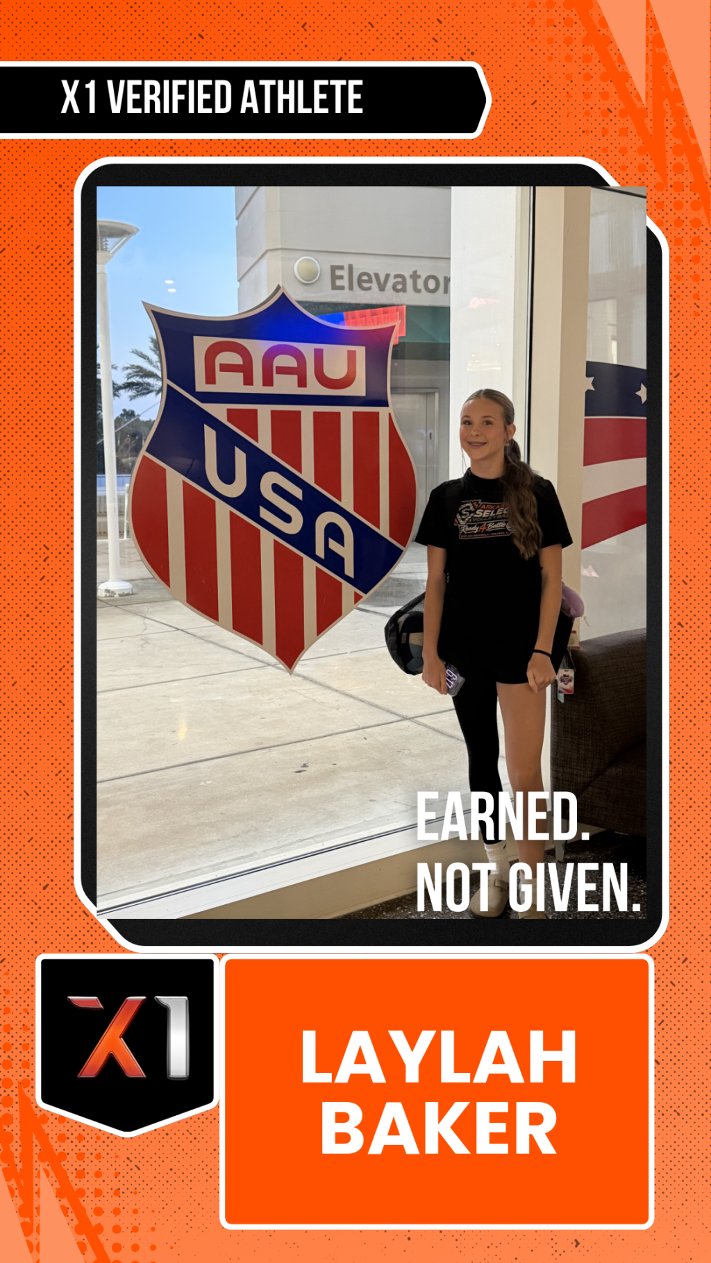 EXACT X1 player card for Laylah Baker