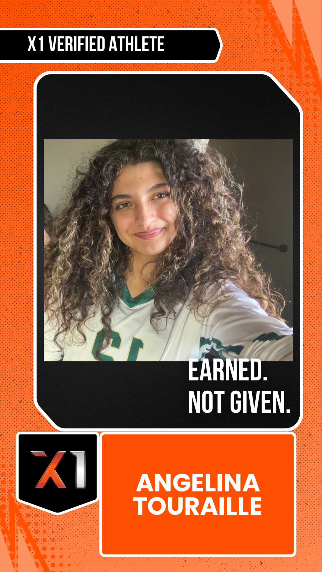 EXACT X1 player card for Angelina Touraille