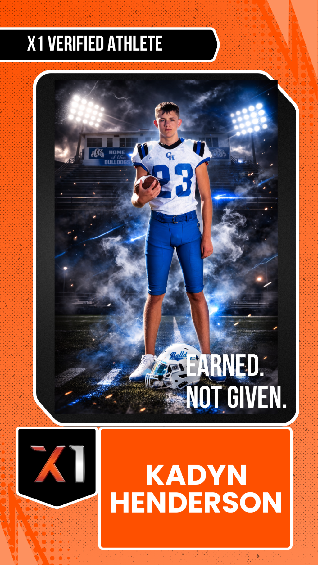 EXACT X1 player card for Kadyn Henderson